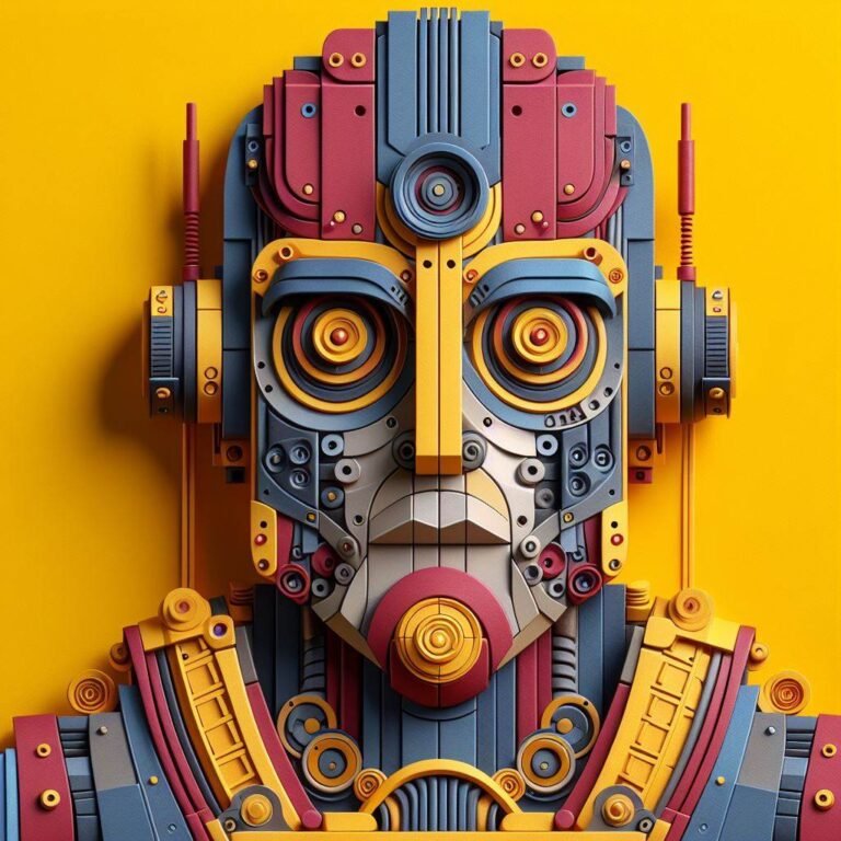 3d rendering + Paper art