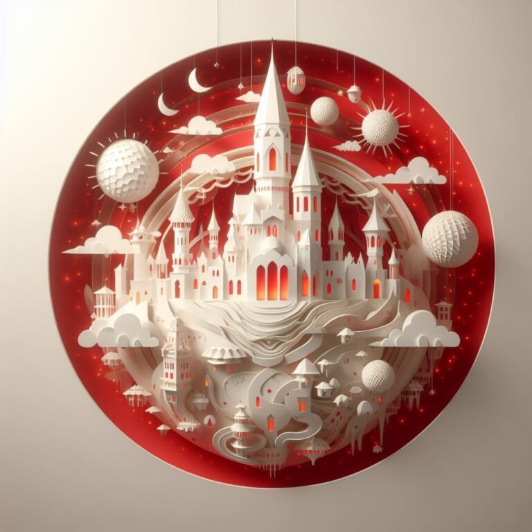 A world in the shape of a round semicircle