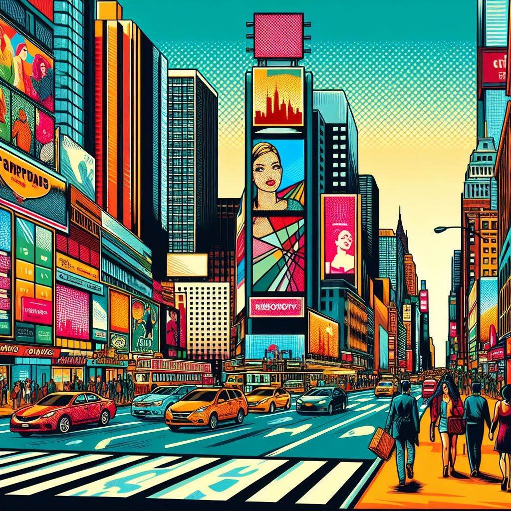 city, pop art