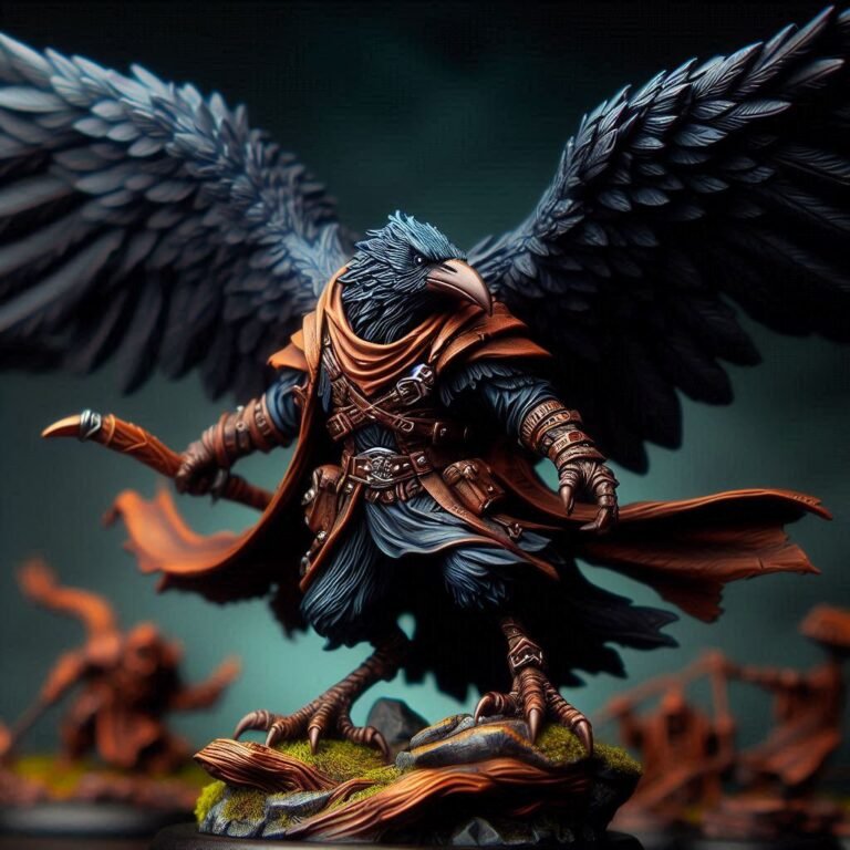 Crow miniature